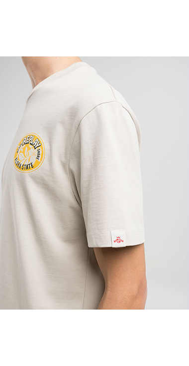 リラックスフィット ヘビーコットンジャ－ジーHAWAIANプリントＴシャツ 詳細画像